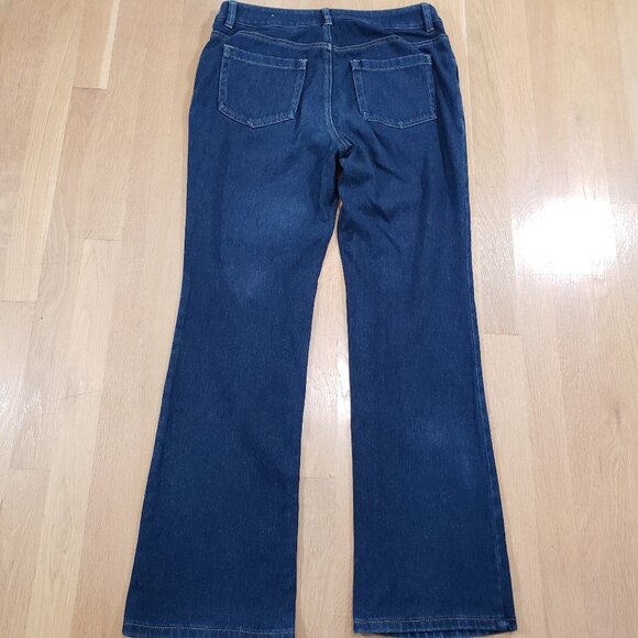 Zenergy by Chicos Women Jeans Size 1/M8 Regular Dark Blue Denim Stretch - Picture 4 of 15